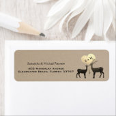 Deer Love Woodland Deer Wedding Custom Etiket (Insitu)