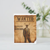 Deer Man wordt gezocht Briefkaart (Staand voorkant)