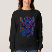 deer Mandala Style Graphic Trui (Voorkant)