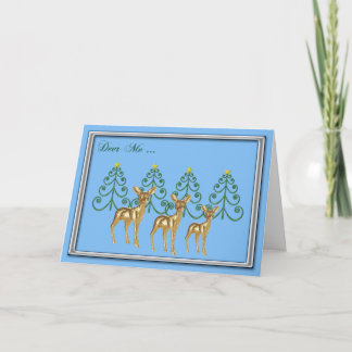 Deer Me Christrmas Card Feestdagen Kaart