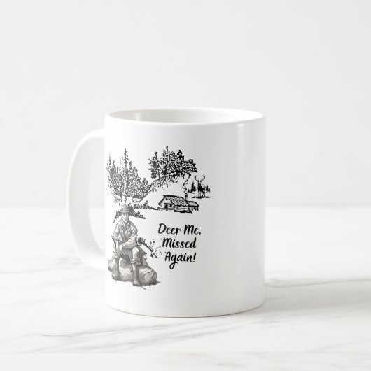 Deer me, ik heb het weer gemist! koffiemok (Voorkant links)