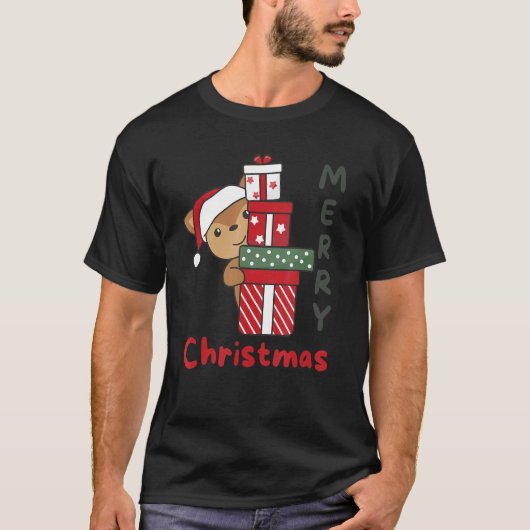 Deer Merry Christmas Winter Deer Christmas T-shirt (Voorkant)