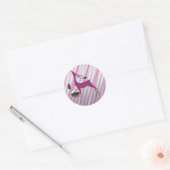 Deer Merry en Bright Round Sticker (Envelop)