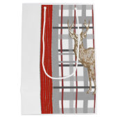 Deer Merry kerstcadeautassen Medium Cadeauzakje (Achterkant)