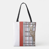 Deer Merry Kerstmis Canvas tassen (Achterkant)