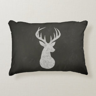 Deer met Antlers Chalk Drawing Accent Kussen