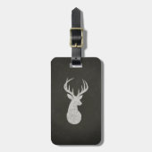 Deer met Antlers Chalk Drawing Bagagelabel (Voorkant verticaal)