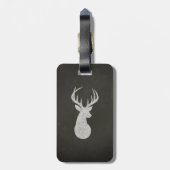 Deer met Antlers Chalk Drawing Bagagelabel (Achterkant verticaal)