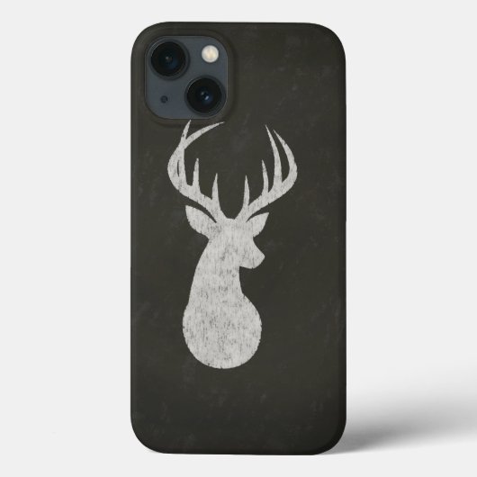 Deer met Antlers Chalk Drawing Case-Mate iPhone Case (Achterkant)