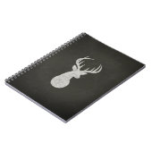 Deer met Antlers Chalk Drawing Notitieboek (Linkerzijde)