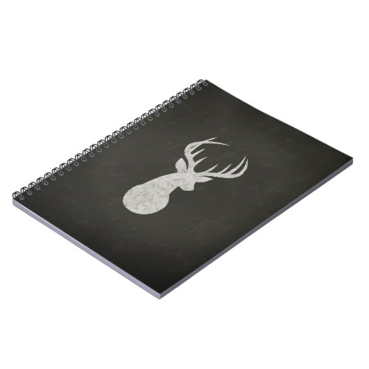 Deer met Antlers Chalk Drawing Notitieboek (Linkerzijde)