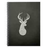 Deer met Antlers Chalk Drawing Notitieboek (Voorkant)