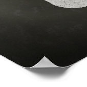 Deer met Antlers Chalk Drawing Poster (Hoek)