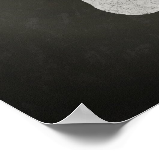 Deer met Antlers Chalk Drawing Poster (Hoek)