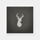 Deer met Antlers Chalk Drawing Servetten (Voorkant)