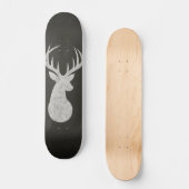 Deer met Antlers Chalk Drawing Skateboard (Voorkant)