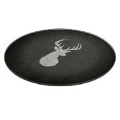 Deer met Antlers Chalk Drawing Snijplank (Hoek)