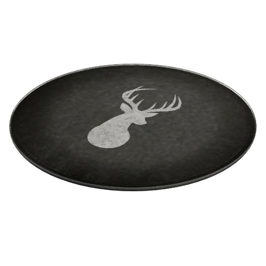 Deer met Antlers Chalk Drawing Snijplank (Hoek)