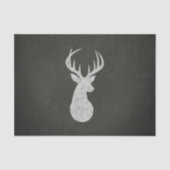 Deer met Antlers Chalk Drawing Tissuepapier (Voorkant)