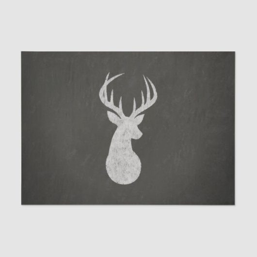 Deer met Antlers Chalk Drawing Tissuepapier (Voorkant)