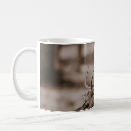 DEER MET ANTLERS KOFFIEMOK (Links)