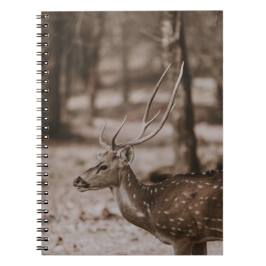 DEER MET ANTLERS NOTITIEBOEK (Voorkant)