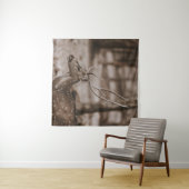 DEER MET ANTLERS WANDKLEED (In Situ (horizontaal))