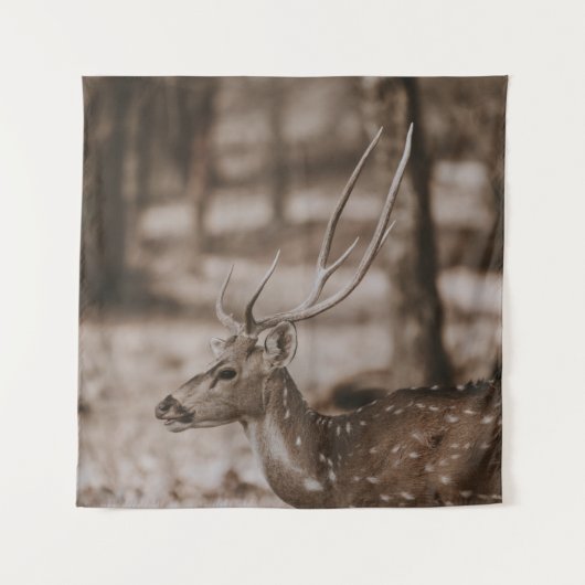 DEER MET ANTLERS WANDKLEED (Voorkant)