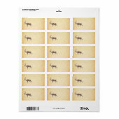 Deer met een Grungy-look Etiket (Full Sheet)