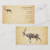 Deer met een Grungy-look Visitekaartje (Voorkant / Achterkant)