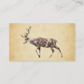 Deer met een Grungy-look Visitekaartje (Achterkant)