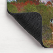 Deer met een roze blauwe lucht muismat (Hoek)