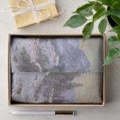 Deer met kudde in de winter, ontkoppeling tissuepapier (Geschenk)