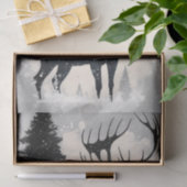 Deer met Trees Tissuepapier (Geschenk)
