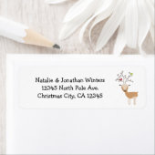 Deer met vogels etiket (Insitu)