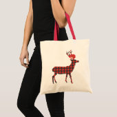 Deer met zomerbloemen / Bag Tote Bag (Voorkant (product))
