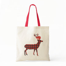 Deer met zomerbloemen / Bag