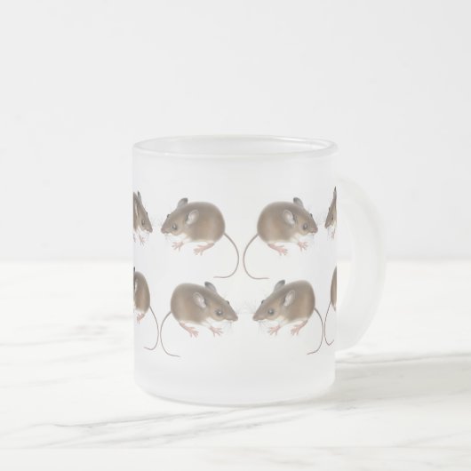 Deer Mice Frosted Glass Mok (Voorkant rechts)