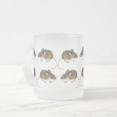 Deer Mice Frosted Glass Mok (Voorkant links)