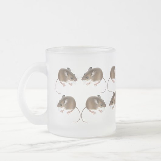 Deer Mice Frosted Glass Mok (Links)