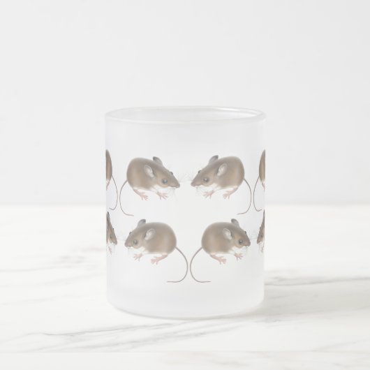 Deer Mice Frosted Glass Mok (Center)