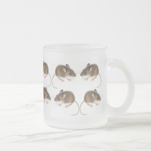 Deer Mice Frosted Glass Mok (Rechts)