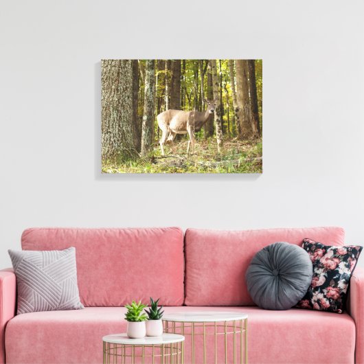 Deer mij canvas afdruk (Insitu (Woonkamer))