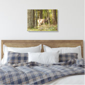 Deer mij canvas afdruk (Insitu (Slaapkamer))
