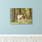 Deer mij canvas afdruk (Insitu (Houten vloer))