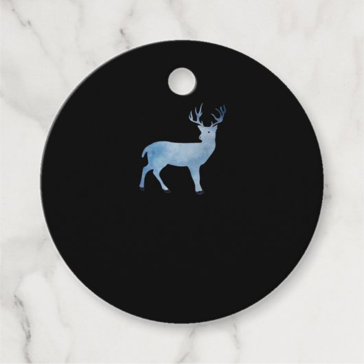 Deer Modern Artistic Design Bedankjes Labels (Voorkant)
