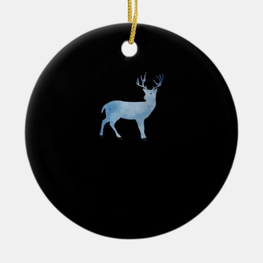 Deer Modern Artistic Design Keramisch Ornament (Voorkant)