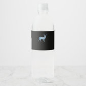 Deer Modern Artistic Design Waterfles Etiket (Voorkant)