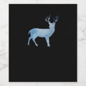 Deer Modern Artistic Design  Wijn Etiket (Enkel label)