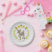 Deer Modern Boy Baby shower Papieren Bordje (Feest)